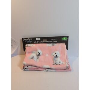 Comfies Unisex Pajama/Lounge Pants L-Pockets-Drawstring-New w/Tags Bichon‎ Frise